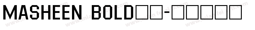 Masheen bold字体字体转换